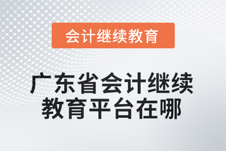 2025年廣東省會(huì)計(jì)人員繼續(xù)教育平臺在哪？
