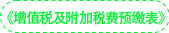 《增值稅及附加稅費預繳表》及其附列資料