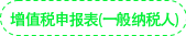 增值稅申報表（一般納稅人）