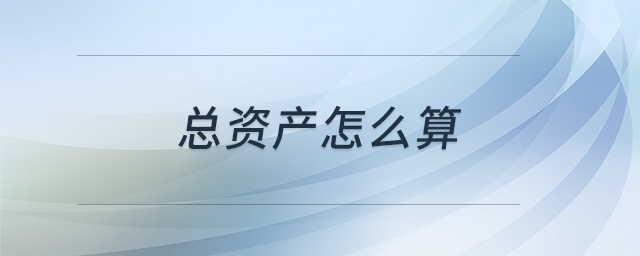 總資產(chǎn)怎么算 總資產(chǎn)怎么算