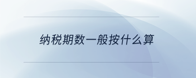 納稅期數(shù)一般按什么算 納稅期數(shù)一般按什么算