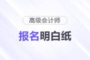 山東省2026年高級(jí)會(huì)計(jì)師考試報(bào)名明白紙