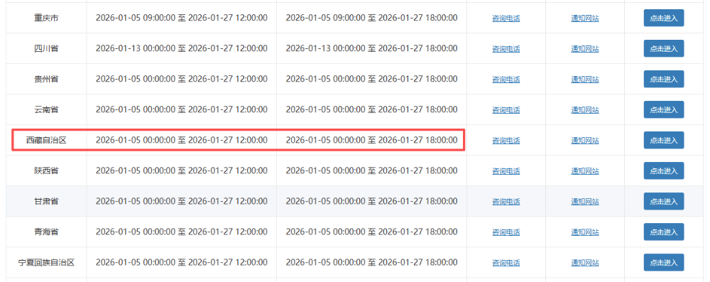 西藏2026年初級會計考試報名時間：1月5日-27日12:00