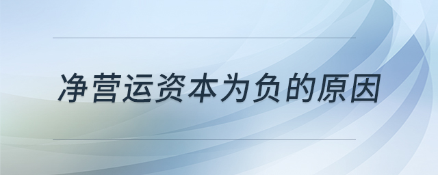 凈營(yíng)運(yùn)資本為負(fù)的原因 凈營(yíng)運(yùn)資本為負(fù)的原因