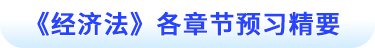 經(jīng)濟法各章節(jié)預習精要