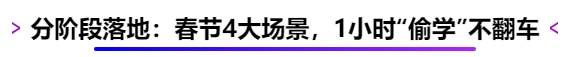 分階段落地：春節(jié)4大場(chǎng)景，1小時(shí)“偷學(xué)”不翻車
