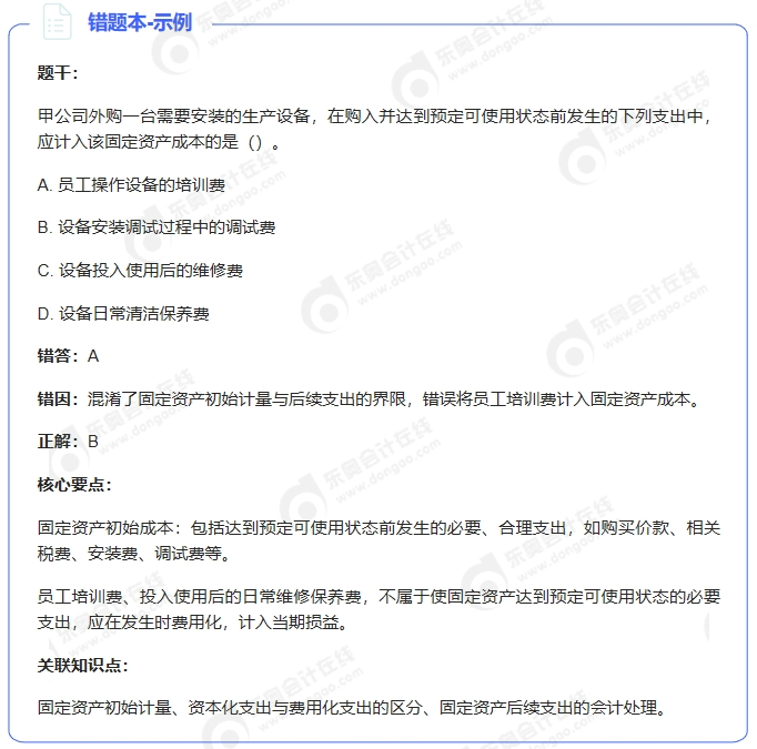 錯(cuò)題本示例