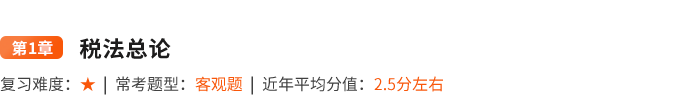 第一章稅法總論