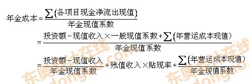 壽命期不同的設(shè)備重置決策